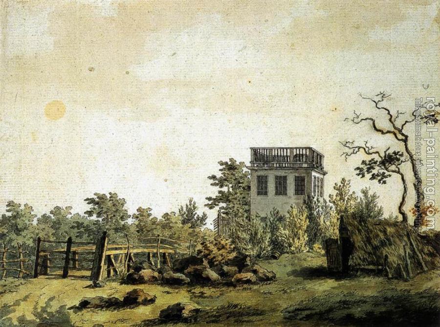 Caspar David Friedrich : Landscape With Pavilion